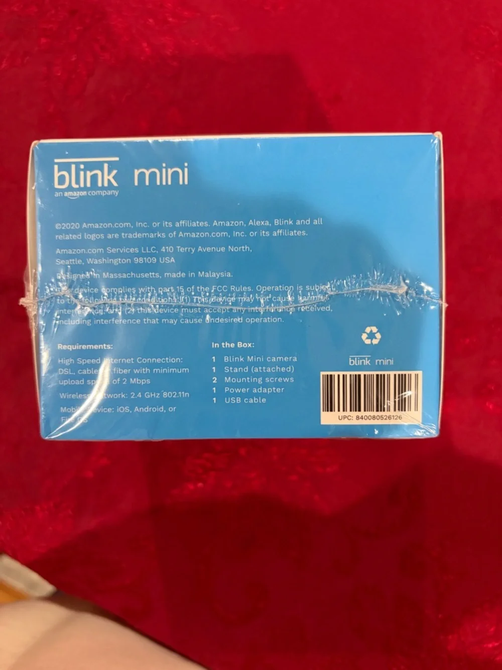 Blink Mini Indoor Plug-In HD Smart Security Camera NIB Sealed Alexa - Picture 6 of 6
